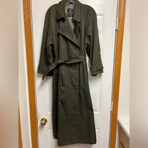 Austin Reed Olive Trench Coat